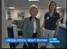 Tara O'Kelly uses PRRT to relieve pain on a patient